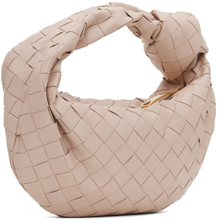 Розовая мини-сумка Jodie Bottega Veneta, цвет Lotus/Gold — фото 3