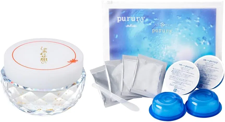 Набор для ухода за лицом Utsukushia Carbonated Pack Pururi, 4 шт., 53 г