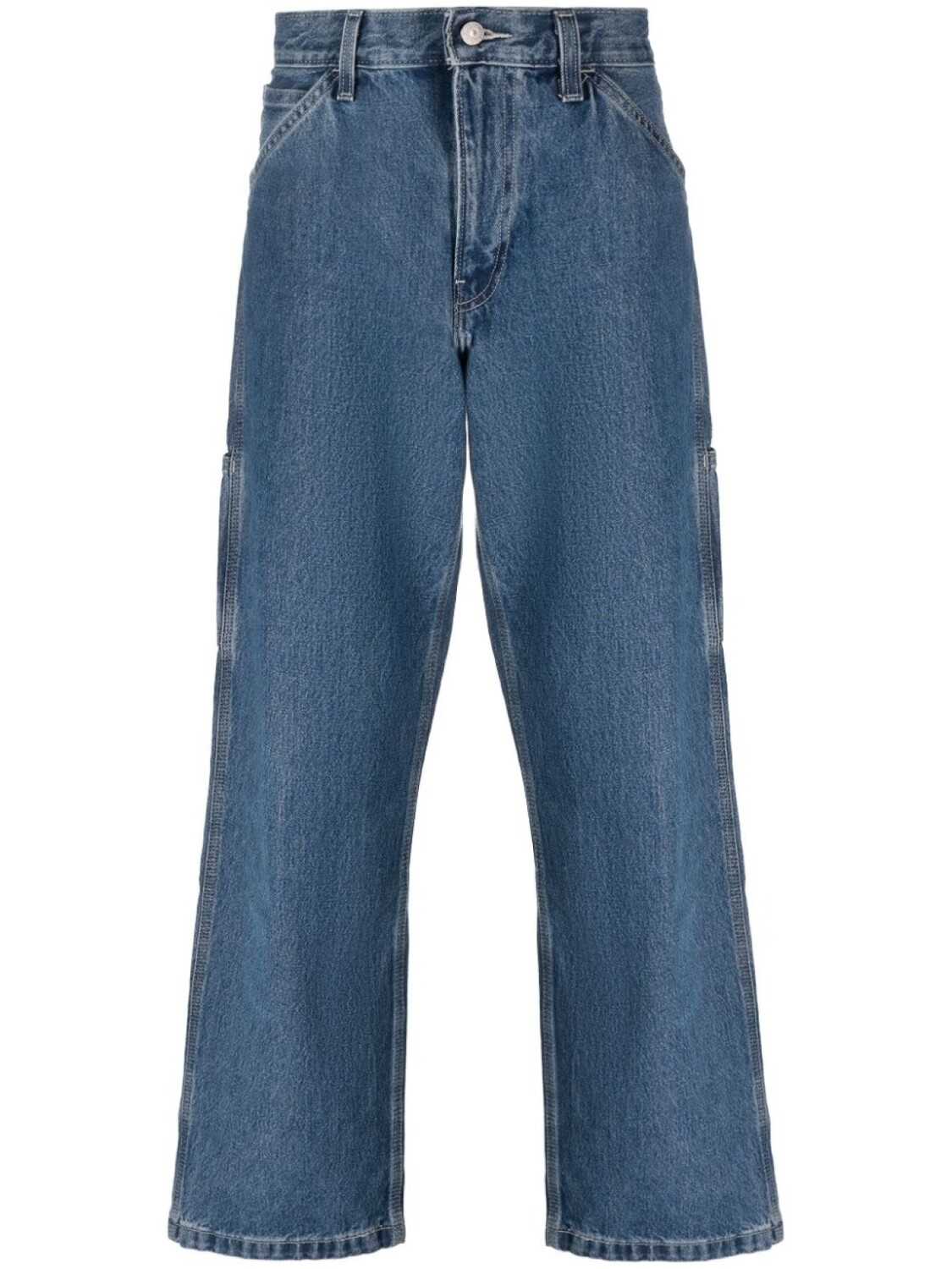 

Levi's брюки широкого кроя с нашивками, синий