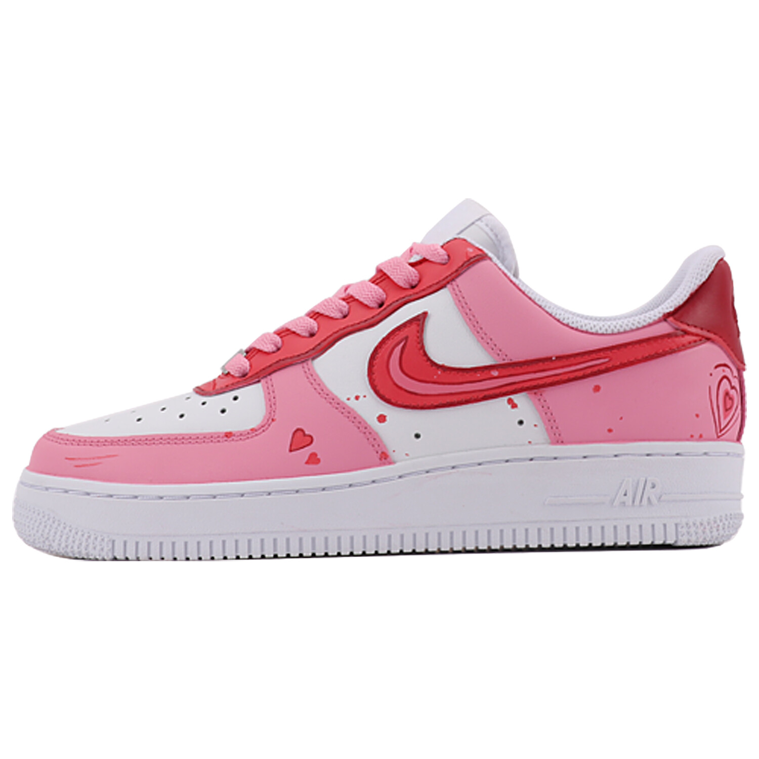 

Кроссовки Nike Air Force 1 Skateboard Shoes Women's Low-Top Pink/White, белый