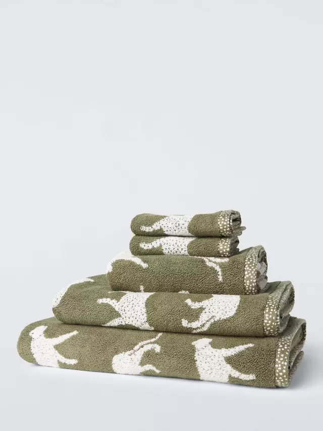 

Полотенце John Lewis Jungle Animal, цвет avocado