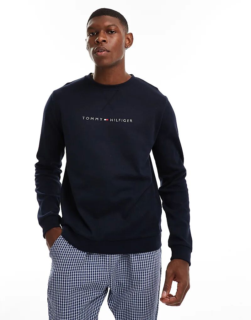 

Оригинальная толстовка для отдыха в темно-синем цвете Tommy Hilfiger