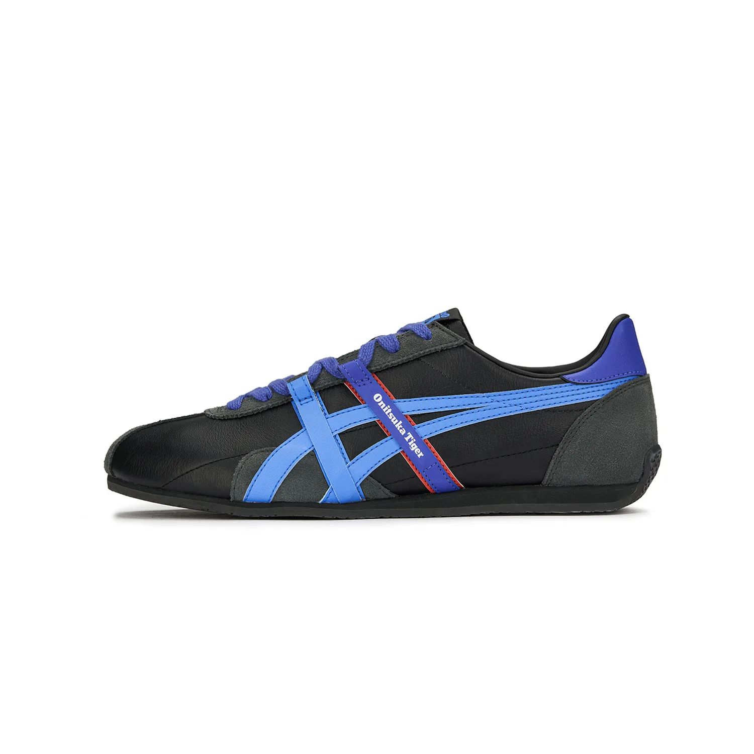 Onitsuka Tiger RUNSPARK 2.0 Кожаные универсальные низкие кеды Unisex Black/Blue