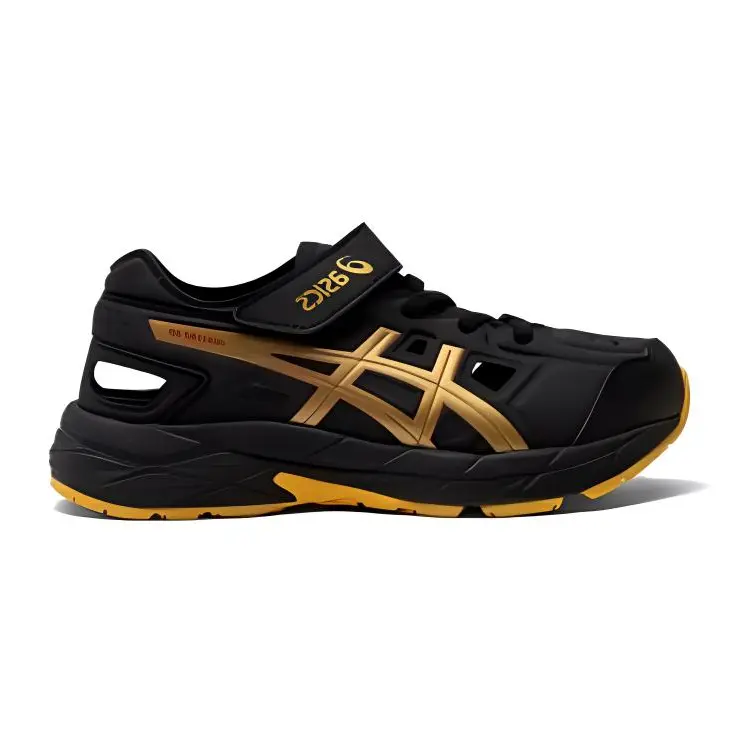 Детские сандалии серии RUNNING KIDS CONTEND для детей ASICS, черный/золотой — фото 2