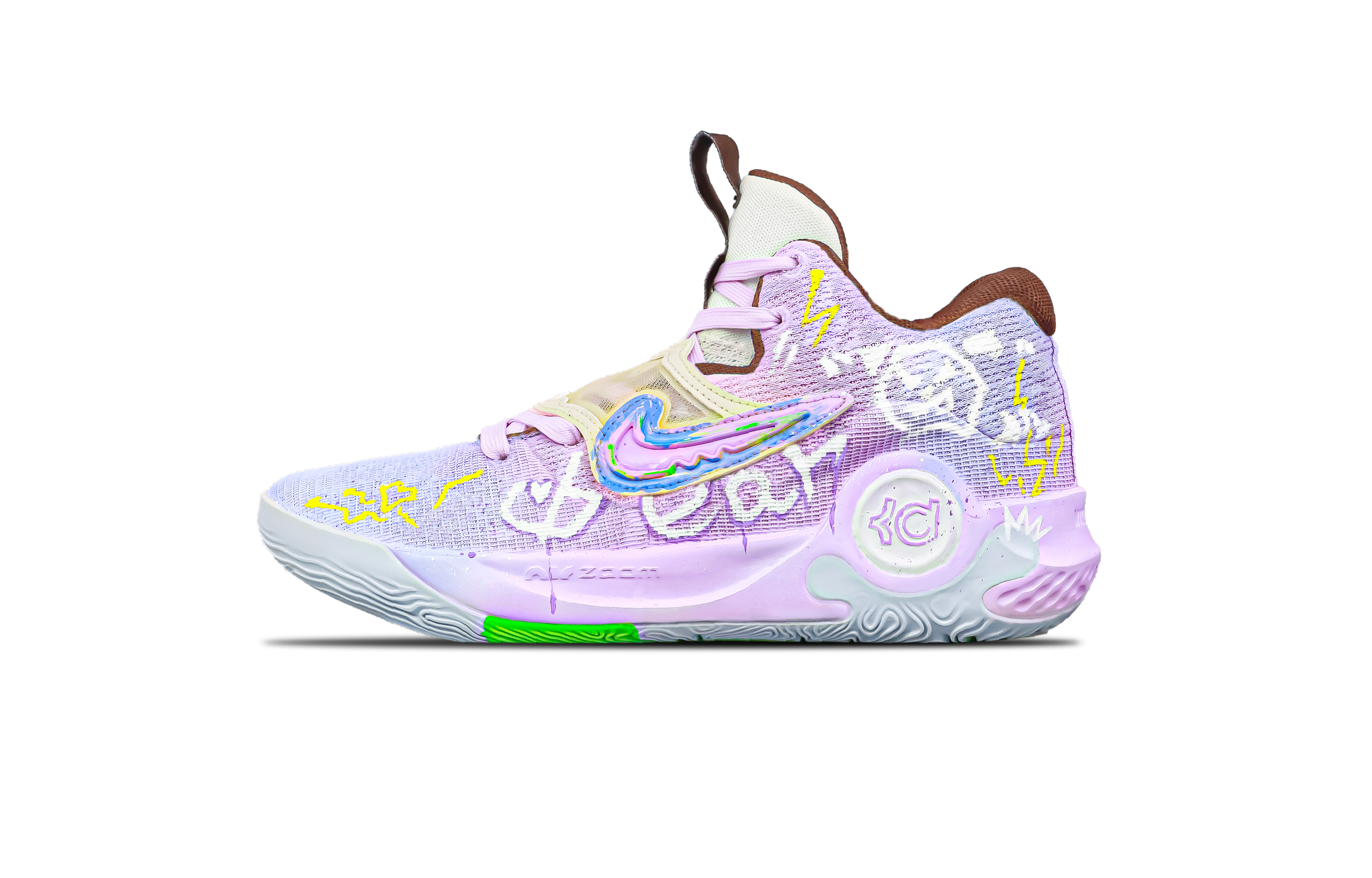 

Nike Баскетбольные кроссовки KD Trey 5 Dream Purple Shadow с мягкой подошвой, противоскользящие, износостойкие, мужские, фиолетовые