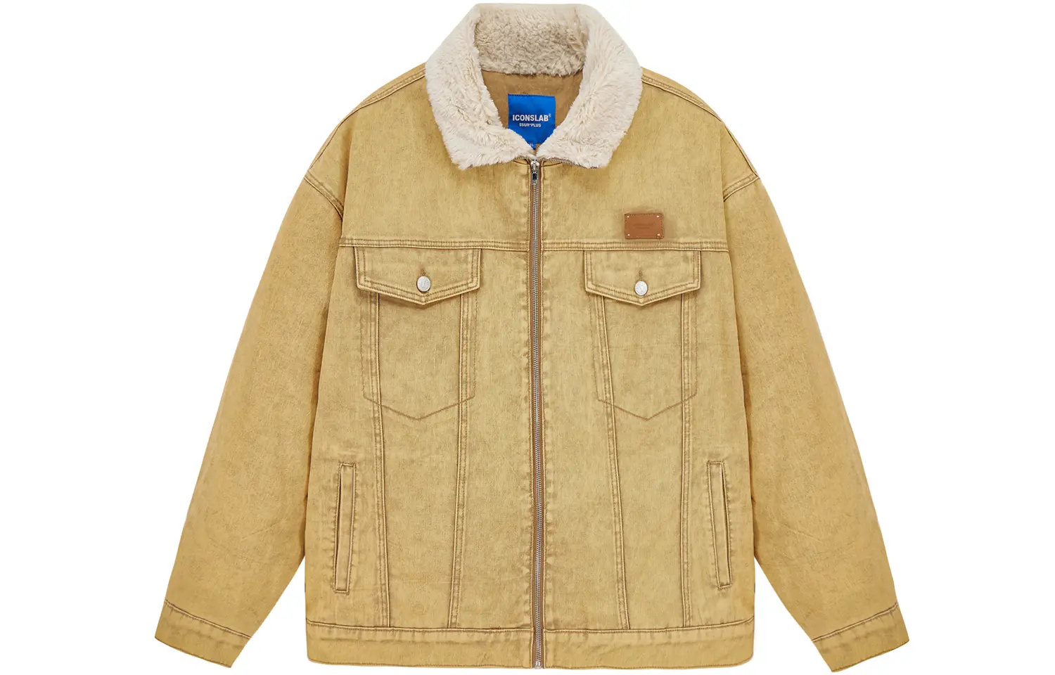 

ICONS Lab Джинсовая куртка унисекс, Washed Yellow