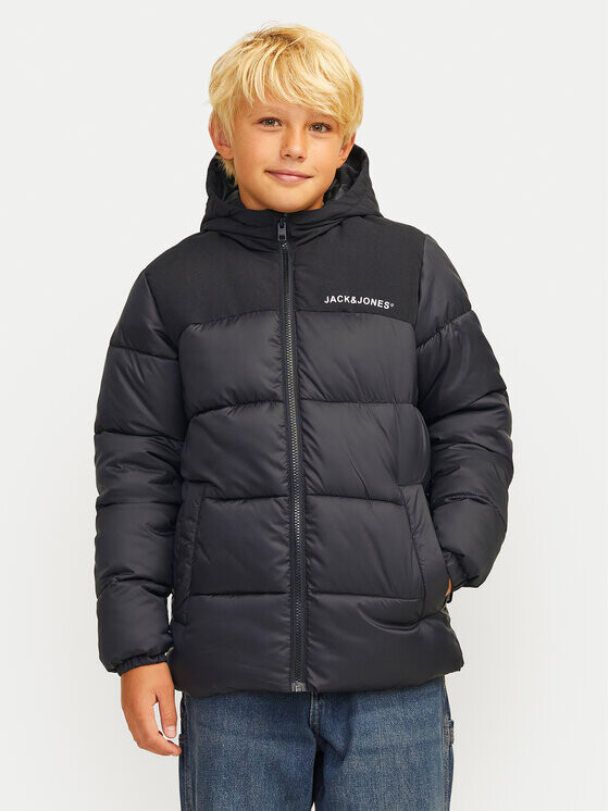 

Пуховик стандартного кроя Jack&Jones Junior, черный