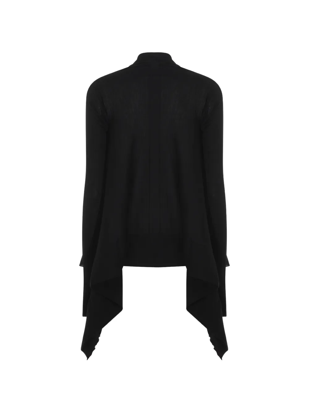 Асимметричный драпированный кардиган Rick Owens, черный — фото 2