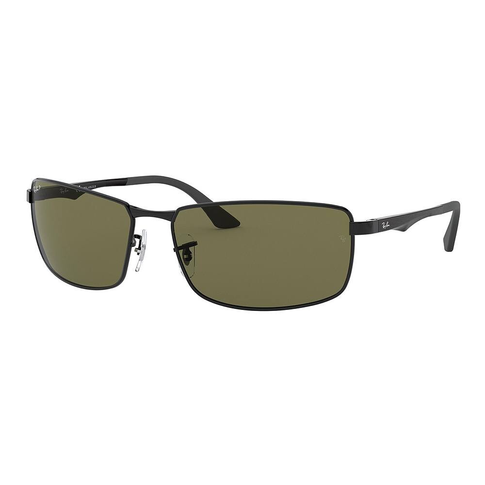 

Мужские поляризационные прямоугольные солнцезащитные очки Ray-Ban RB3498 61 мм, зеленый