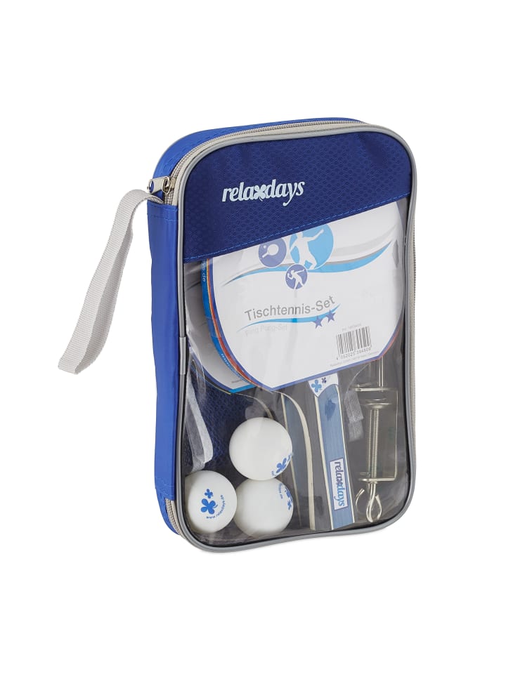 

Relaxdays Набор для настольного тенниса из 9 предметов, черно-красный