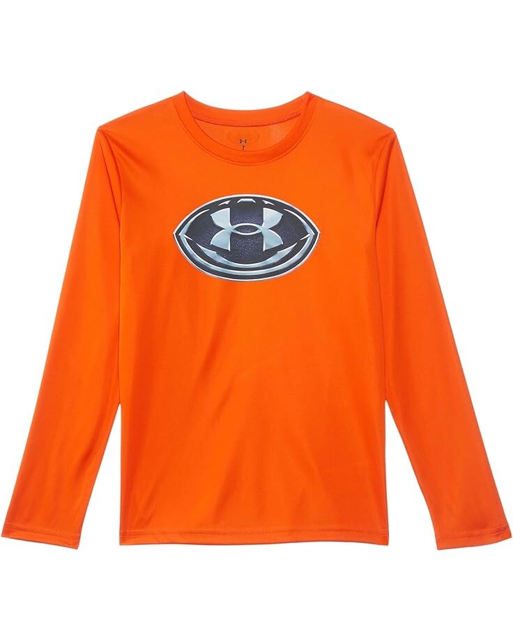 

Лонгслив Under Armour Kids Ua Football Logo Long Sleeve Tee, цвет Team Orange