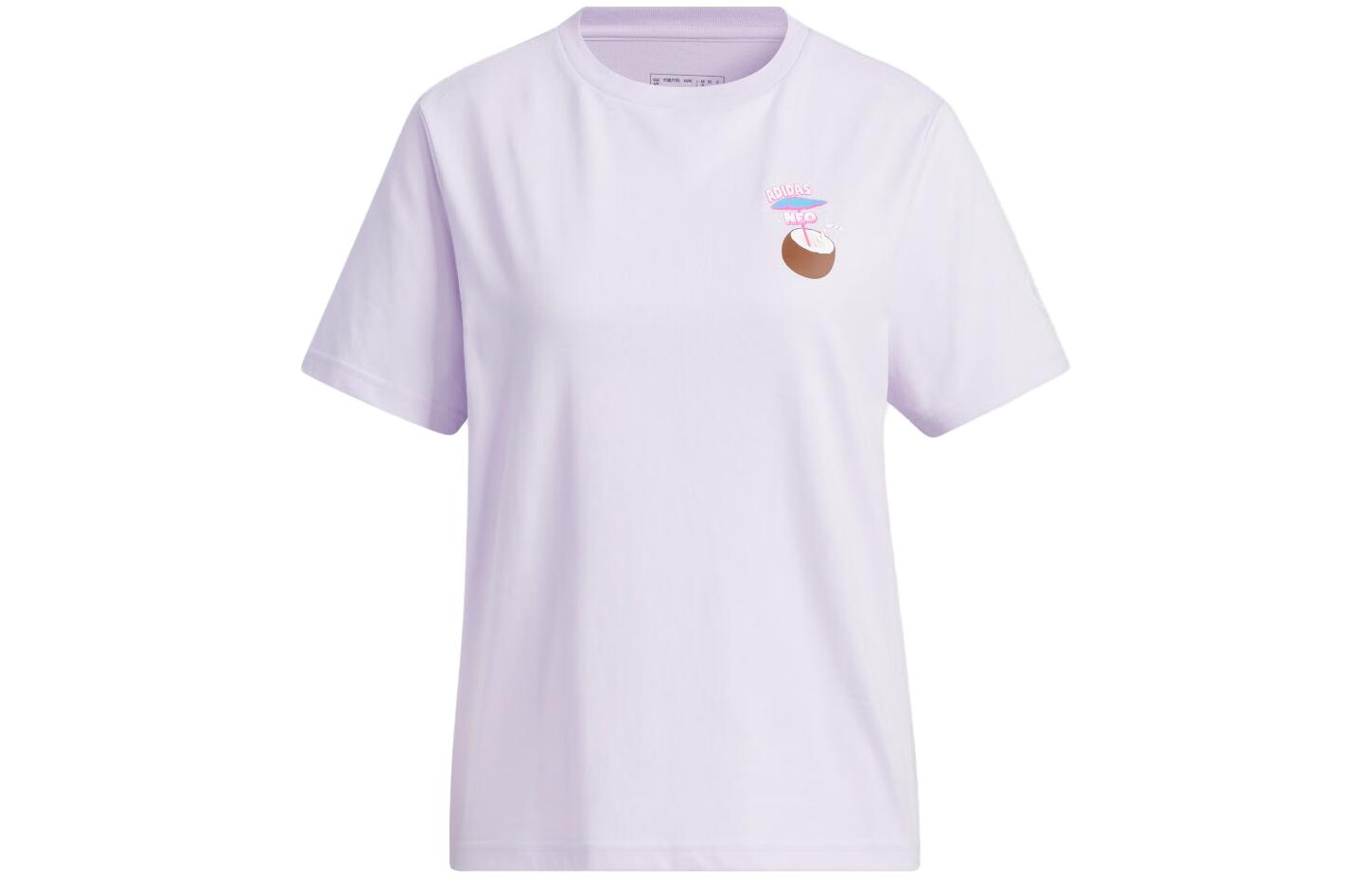 

Adidas Neo Футболка женская светло-фиолетовая, Фиолетовый, Adidas Neo Футболка женская светло-фиолетовая