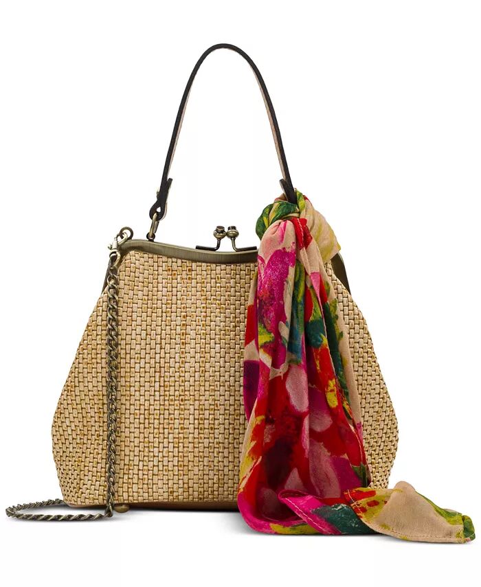 

Сумка-каркас Laureana Small Raffia с шарфом Patricia Nash, белый