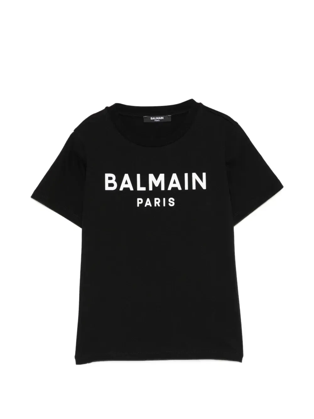 Футболка с короткими рукавами Balmain Kids, черный