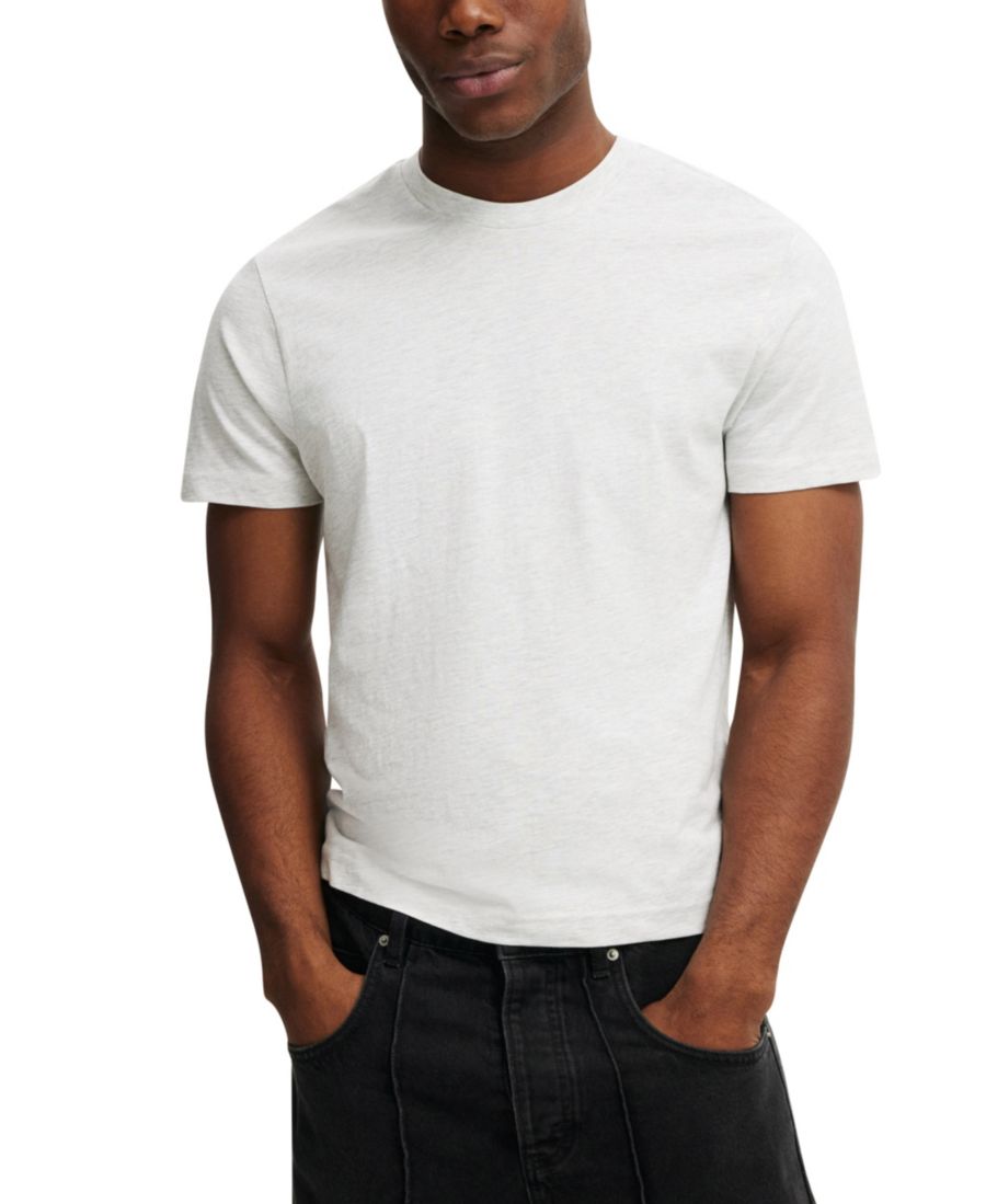 

Мужская футболка классического кроя COTTON ON, White marle, Белый, Мужская футболка классического кроя COTTON ON, White marle