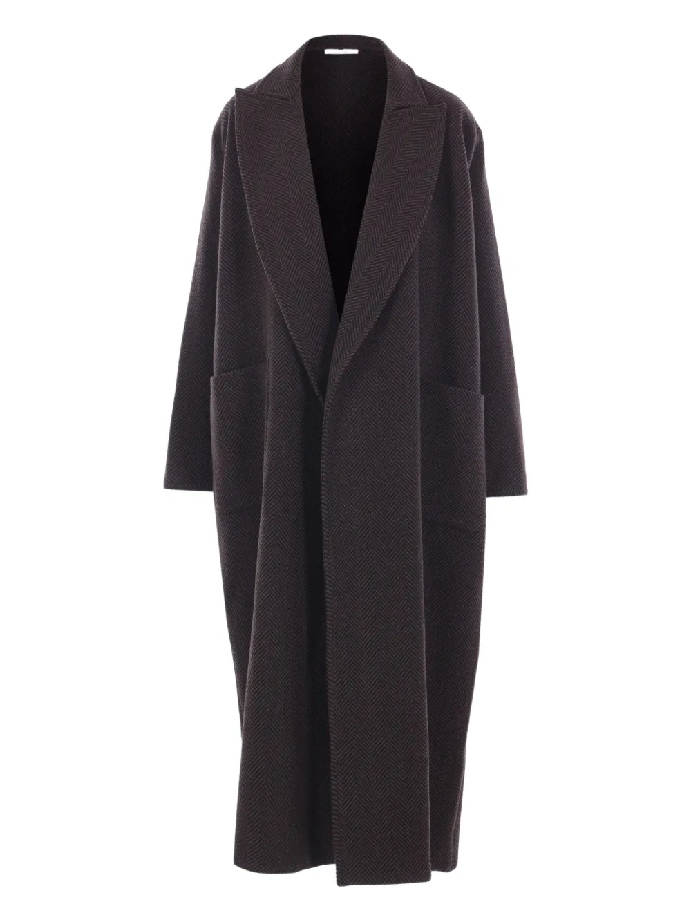 

Кашемировое пальто с узором в елочку Dusan, коричневый