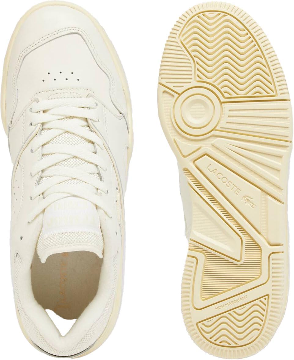 Lacoste мужские кроссовки Lineshot, Off Wht/Lt Ylw — фото 3