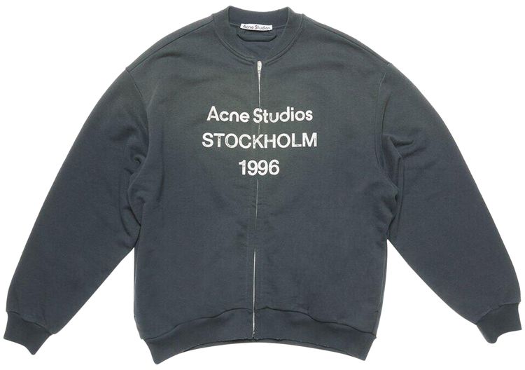 

Свитер Acne Studios Logo Zip Sweater 'Black', черный