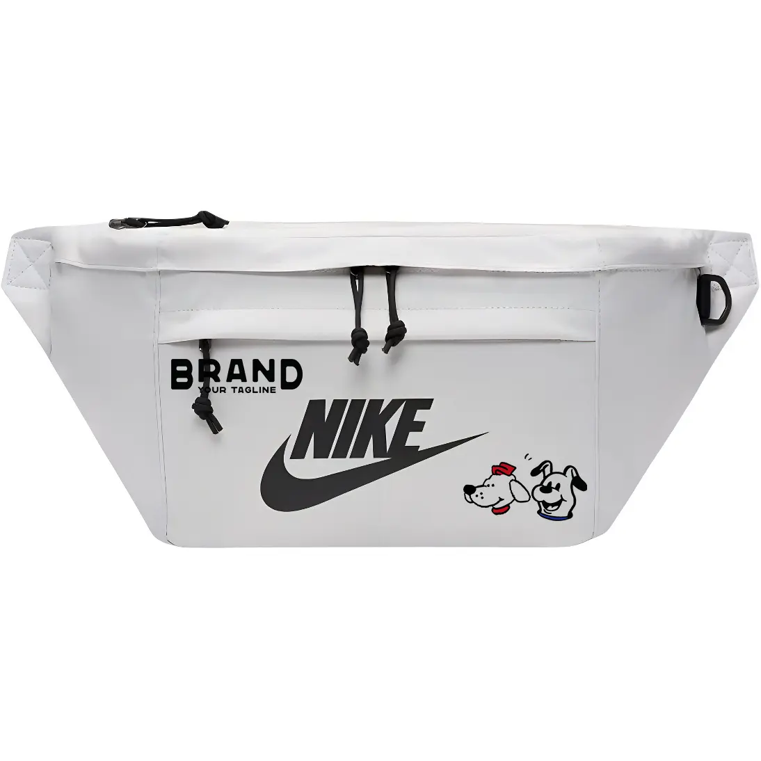 

Nike Тканевая поясная сумка через плечо унисекс светло-бежевая, 2-Pack Puppy 2