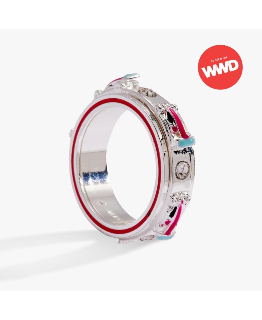 

Кольцо-антистресс в виде гоночного автомобиля Hot Wheels Alex and Ani, Silver