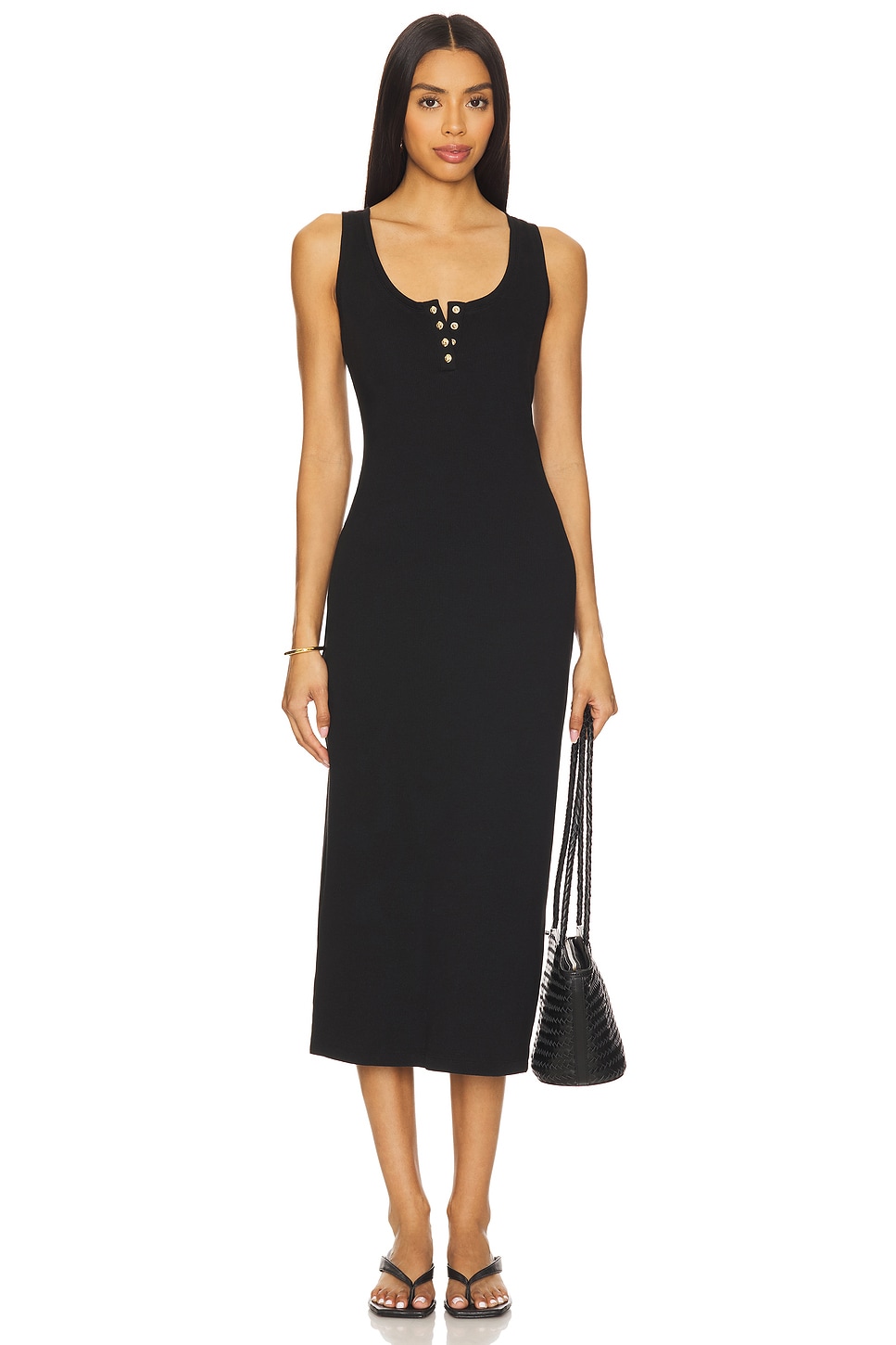 

Миди-платье Alessia tank от Anine Bing, black