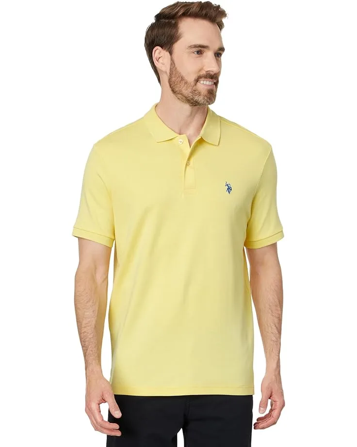 Поло U.S. POLO ASSN. Solid Interlock Polo, ярко-желтый
