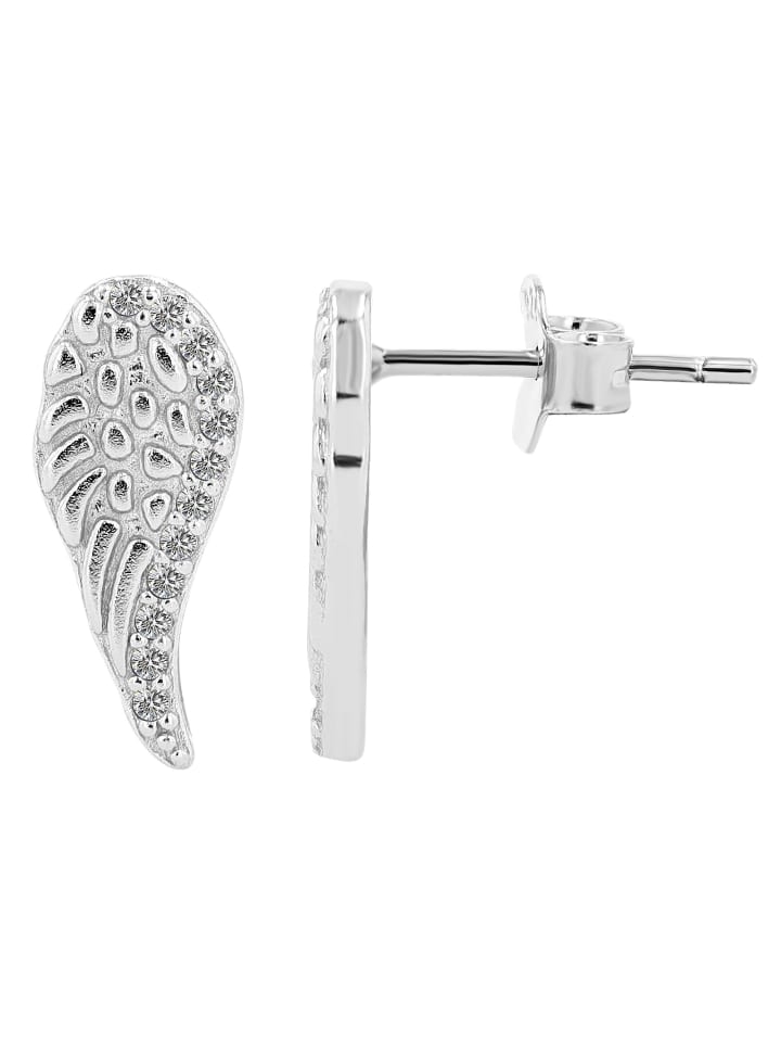 

Adeliás Женские серьги - серьги-гвоздики в виде крылышек из серебра 925 пробы