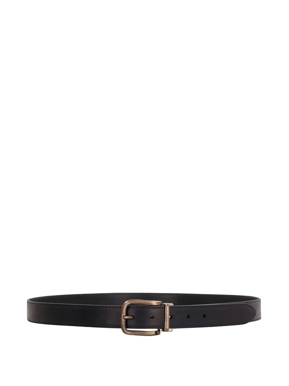 

Кожаный ремень с пряжкой DOLCE & GABBANA, черный