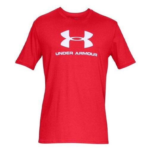 

Футболка men's sportstyle training sports short sleeve red Under Armour, красный