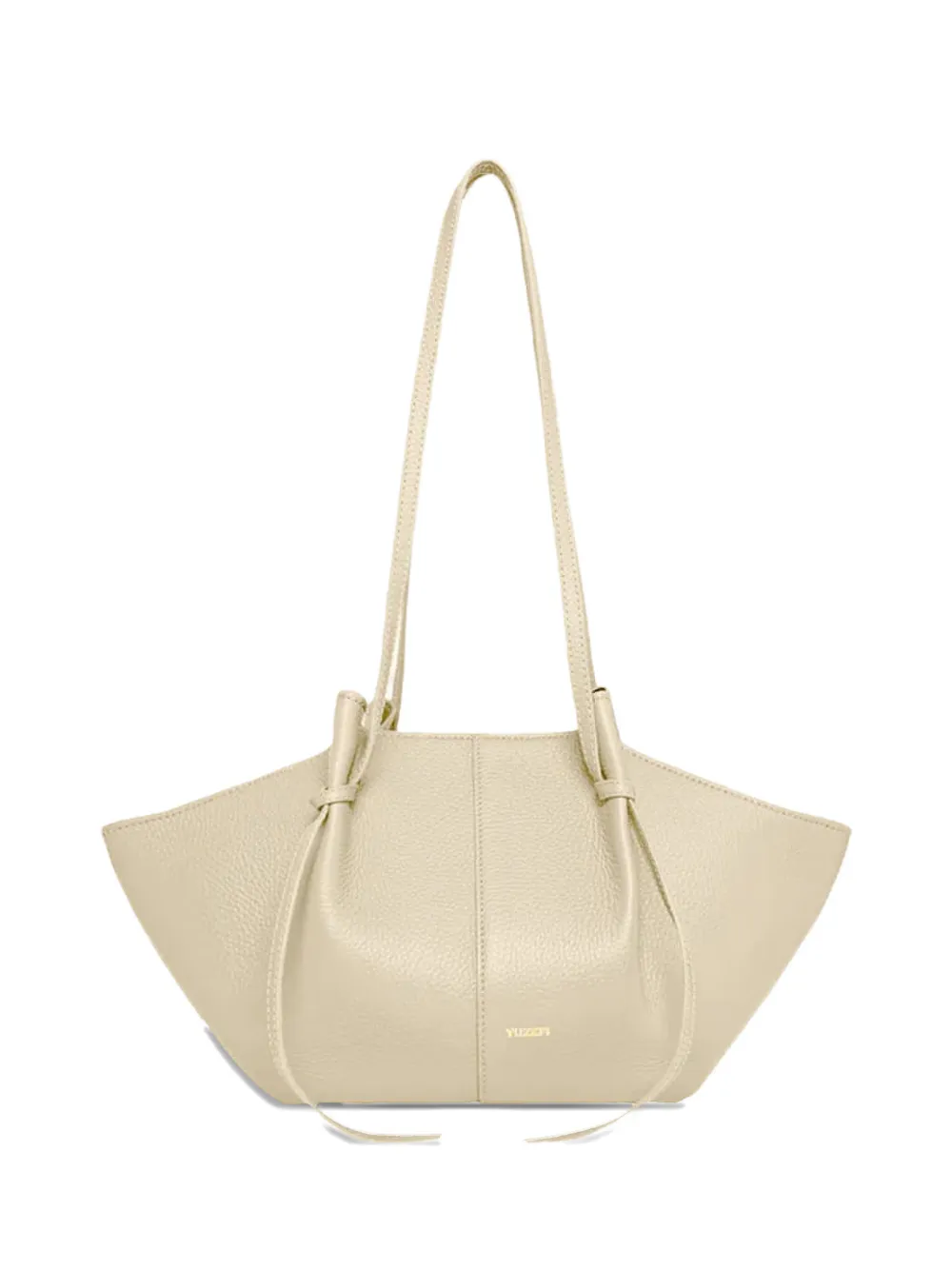 

Большая сумка на плечо Mochi из зернистой кожи Yuzefi, бежевый