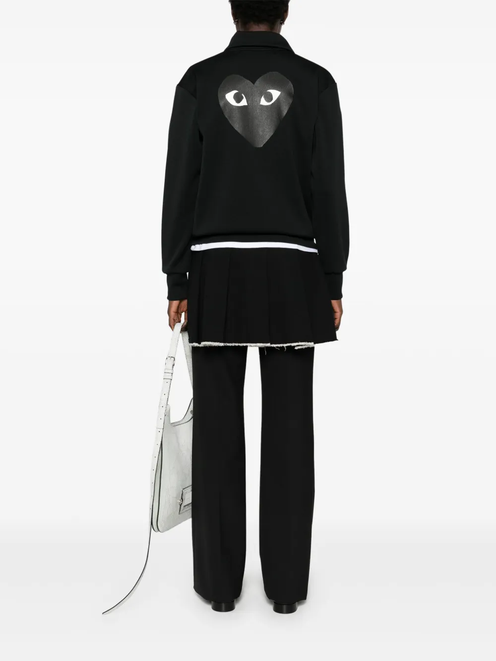 Спортивная куртка из джерси с принтом Comme Des Garçons Play, черный — фото 3