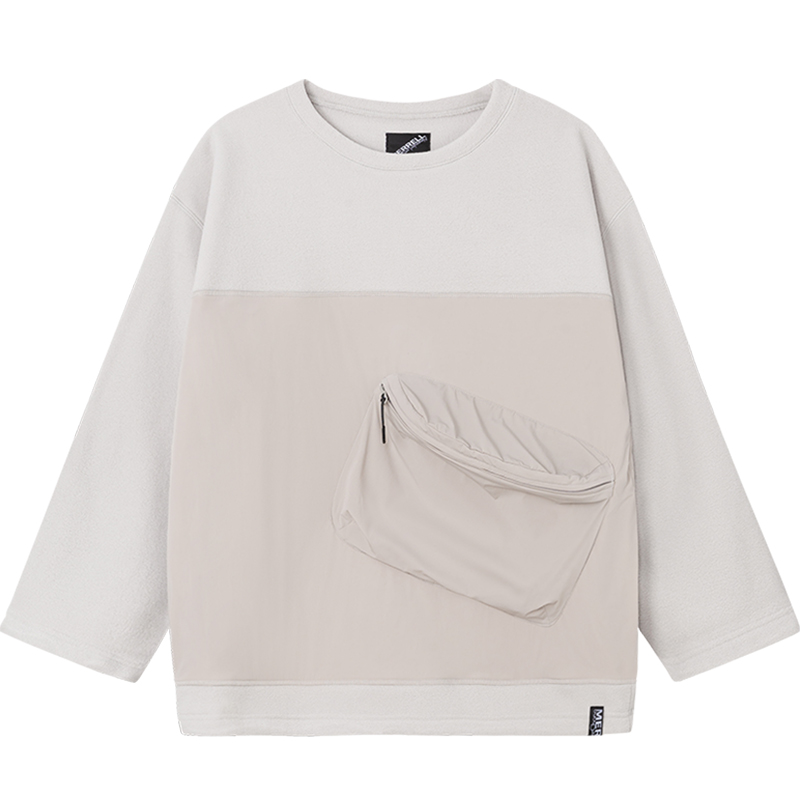 

MERRELL Футболки Unisex серые с круглым вырезом, утепленные и с флисовой подкладкой, прямой крой, Серый, MERRELL Футболки Unisex серые с круглым вырезом, утепленные и с флисовой подкладкой, прямой крой