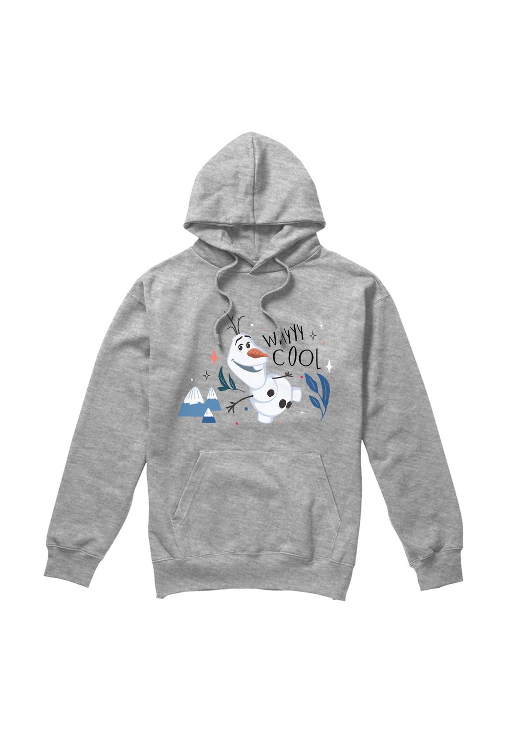 

Толстовка с капюшоном FROZEN OLAF IS WAYYY COOL Disney, серый