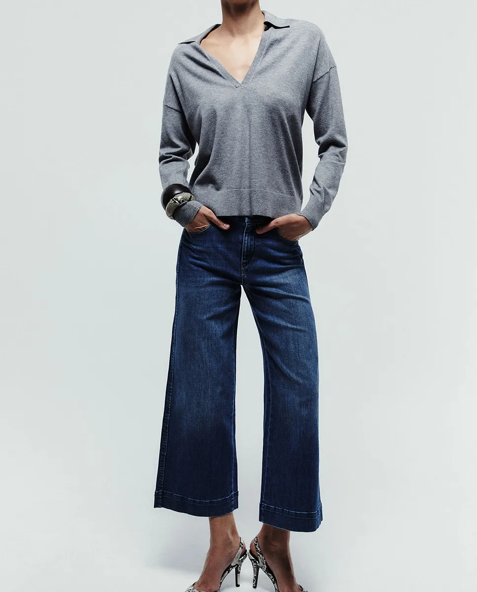 

Джинсы-кюлоты Sfera, синий