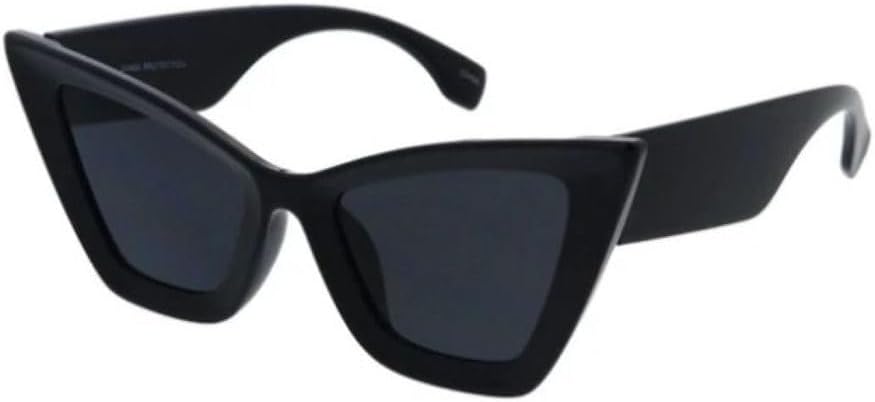 

AStyles - Солнцезащитные очки Super Cateyes в винтажном стиле, модные, в стиле модерн, с высокой заостренной оправой в форме «кошачьих глаз», в горошек, Blackthickframe