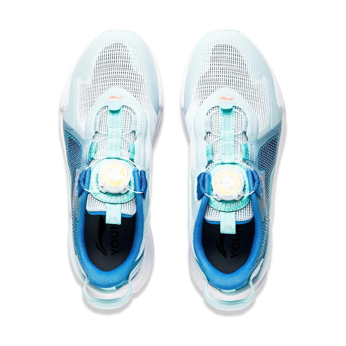 Кроссовки детские Dragonfly Leap V2 GS Low-top, синие/белые Lining Young, синий/белый — фото 4