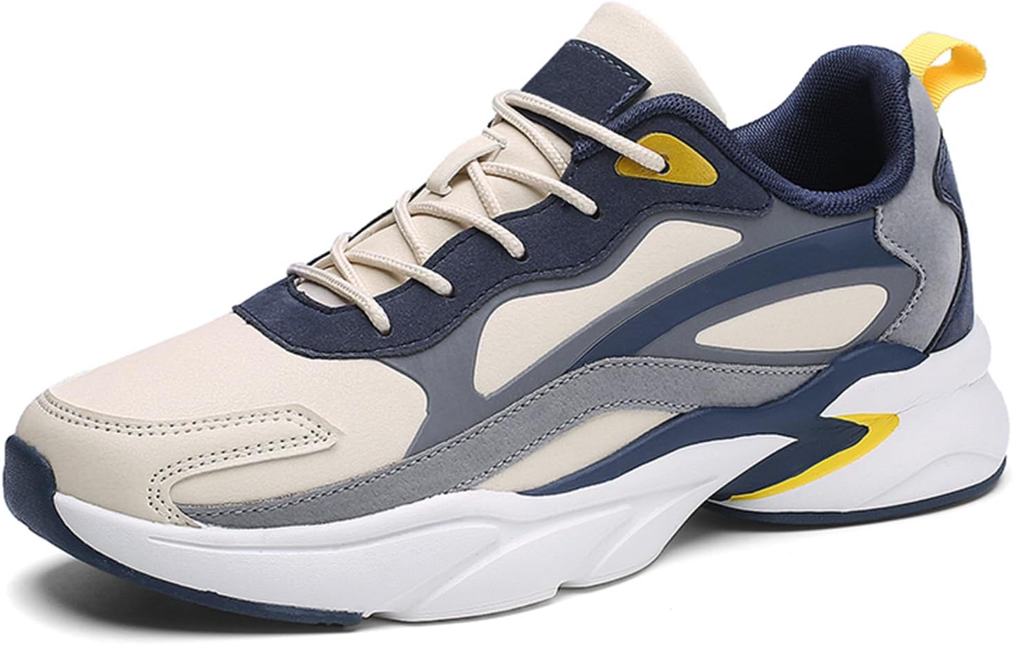 

Мужские спортивные кроссовки для ходьбы и бега, зимние, широкие, удобные, с резиновой подошвой, против скольжения, повседневные Generic, белый