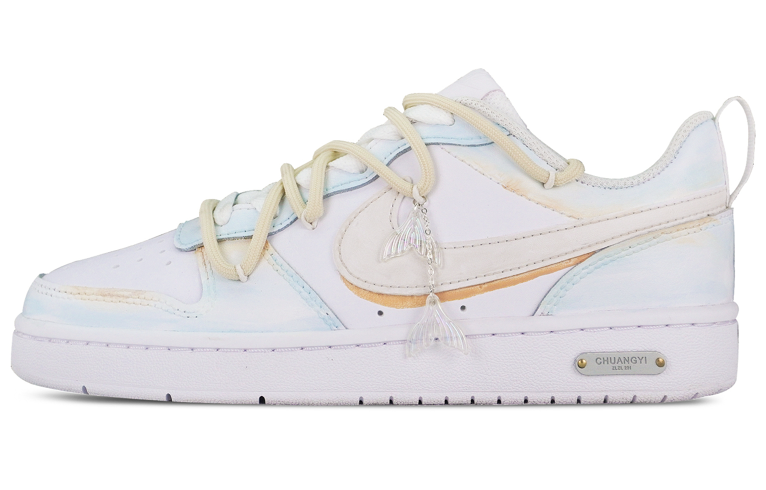 

Кроссовки для скейтбординга Court Borough2 Abrasion Resistant Low top Nike, белый