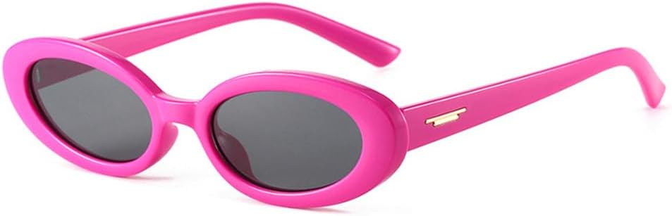 

Солнцезащитные очки UV400 - маленькие овальные, в стиле панк, с заклепками, для женщин и мужчин, для бега и занятий спортом на открытом воздухе UYPTK, Rose Purple Gray