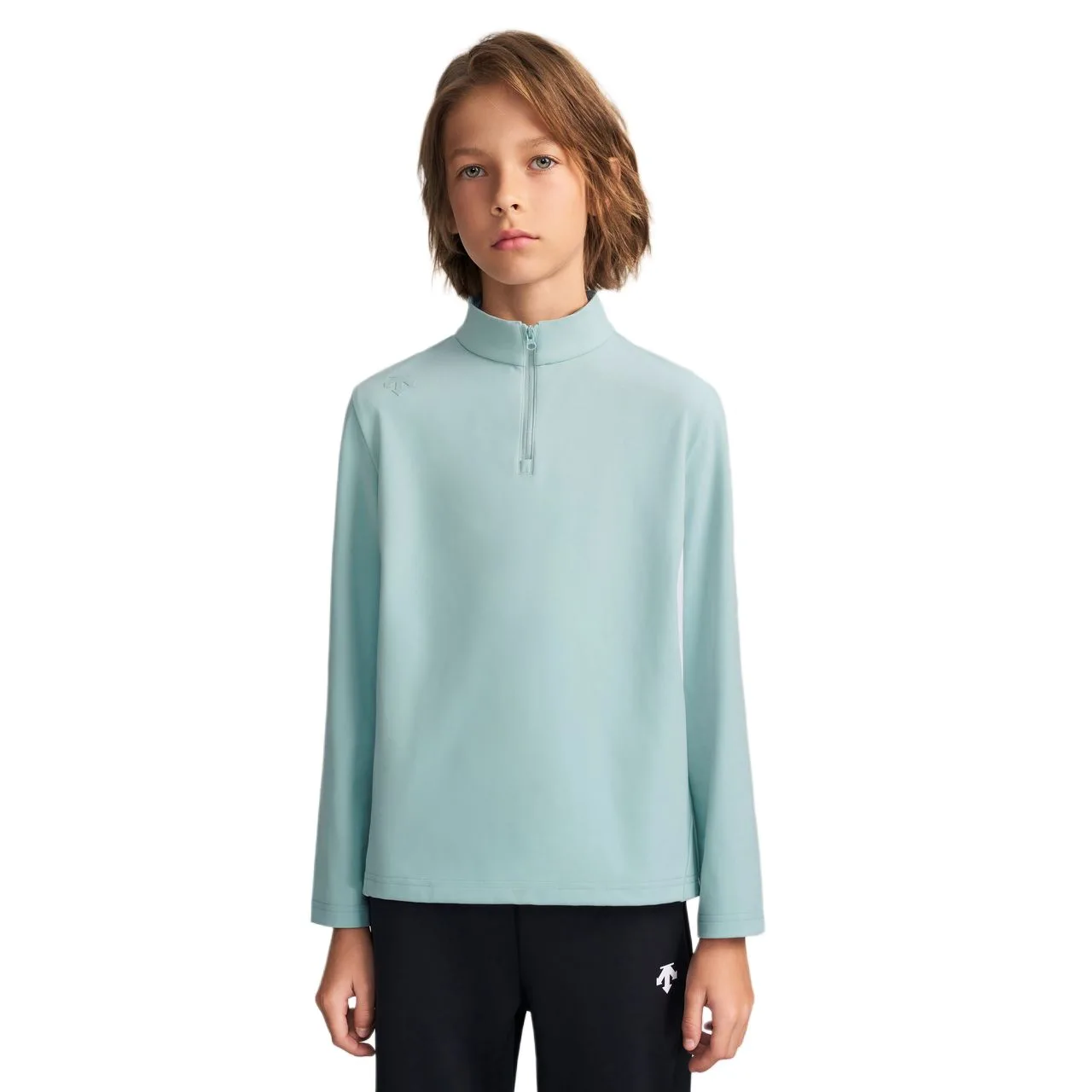 Детская футболка с отложным воротником DESCENTE, SB-Sky Blue