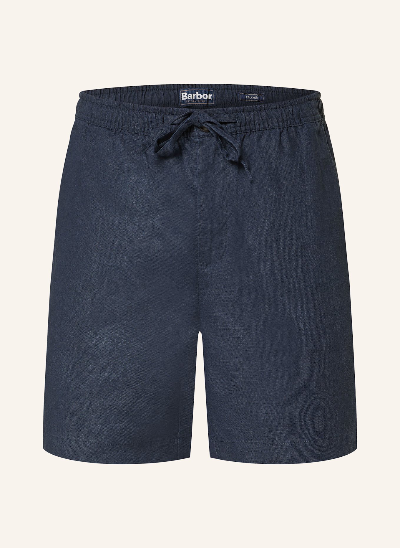 

Шорты с льном Barbour, синий