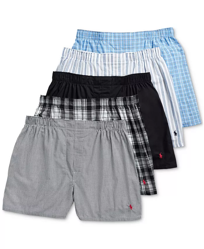 

Мужские боксеры из ткани, 5 штук Polo Ralph Lauren, мультиколор