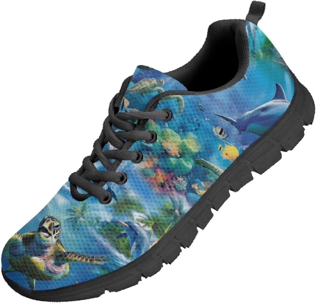 

Мужские теннисные кроссовки Funnydude с забавным принтом, повседневные прогулочные кроссовки, весенние удобные дышащие кроссовки, Sea Turtle