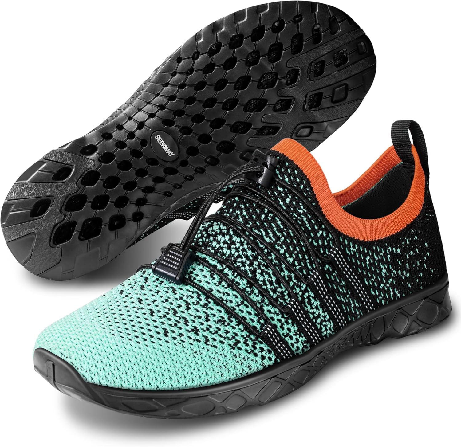 

Мужские и женские водные кроссовки, быстросохнущие акваобувь, босоножки для пляжа, серфинга, походов, бассейна и водных видов спорта Seekway, черный