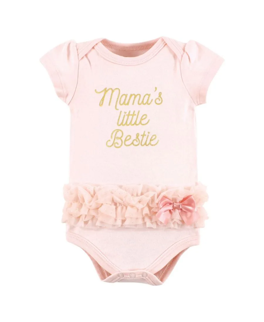Комплект из 3 хлопковых боди Hudson Baby, Vintage Blossom Tutu 1 — фото 2