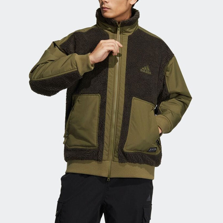 Мужская куртка Qi White Stone Co-branded Model Green Adidas, зеленый — фото 2