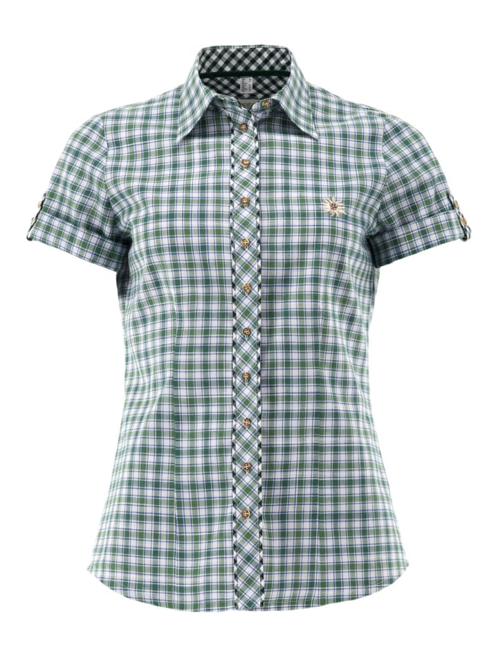 

Традиционная блузка Килари традиционного зеленого цвета OS-Trachten