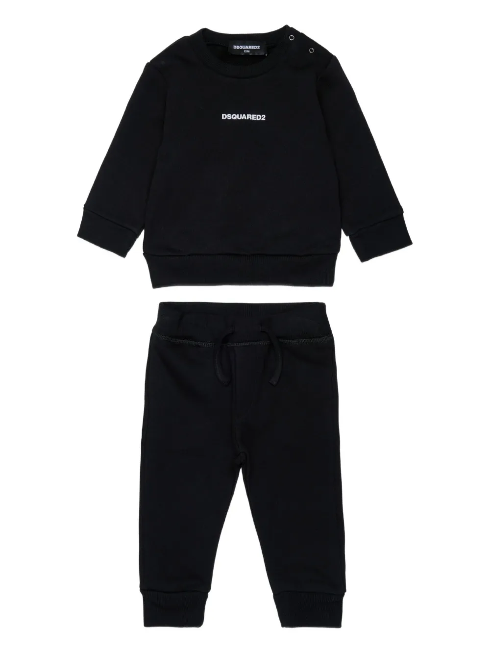 

Спортивный костюм с логотипом Dsquared2 Kids, черный