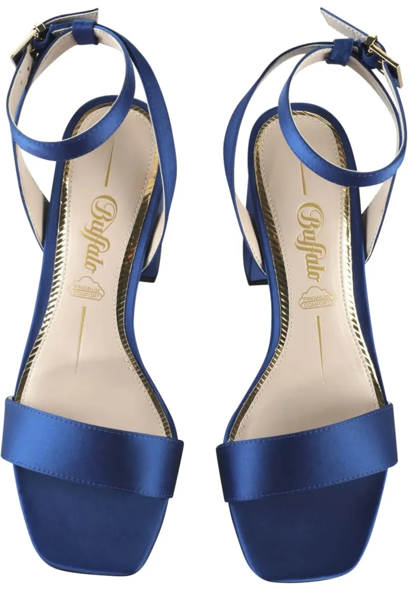 

Ботинки на высоком каблуке Buffalo " Buffalo Женское Buffalo Charlotte Neat Vegan Satin", синий