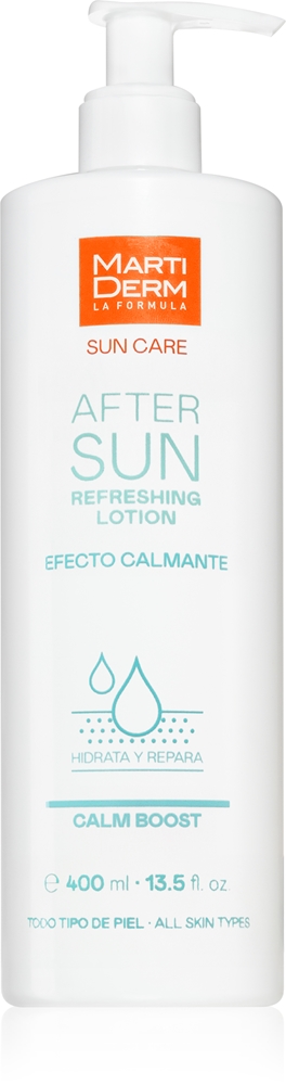 

Уход за кожей после загара, освежающий лосьон, успокаивающий крем после загара Martiderm, 400 мл